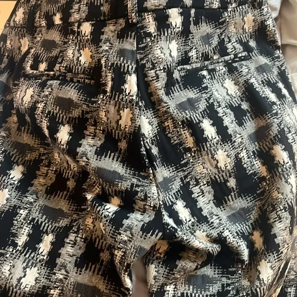 Lela Rose Printed Straight Leg Pant